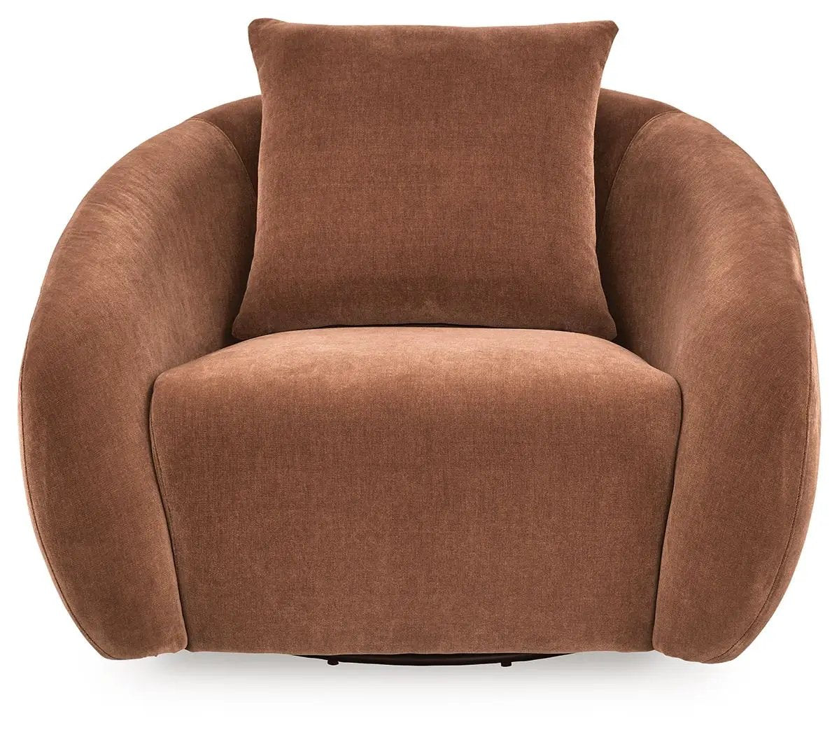 Yahya Swivel Accent Chair | Soft Velvet Upholstery | Reading Nook Seating | 39.5 Inch Length