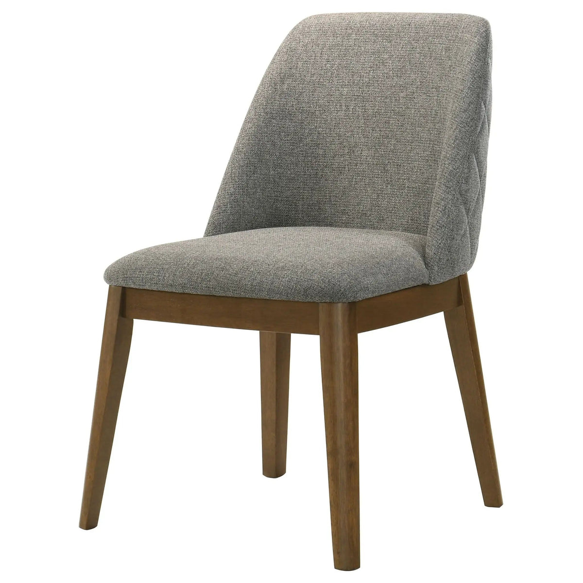 Franklin Upholstered Dining Side Chair Grey (Set of 2) | 22.75 x 23 x 33 in | Rubberwood & Engineered Wood | Dining Room