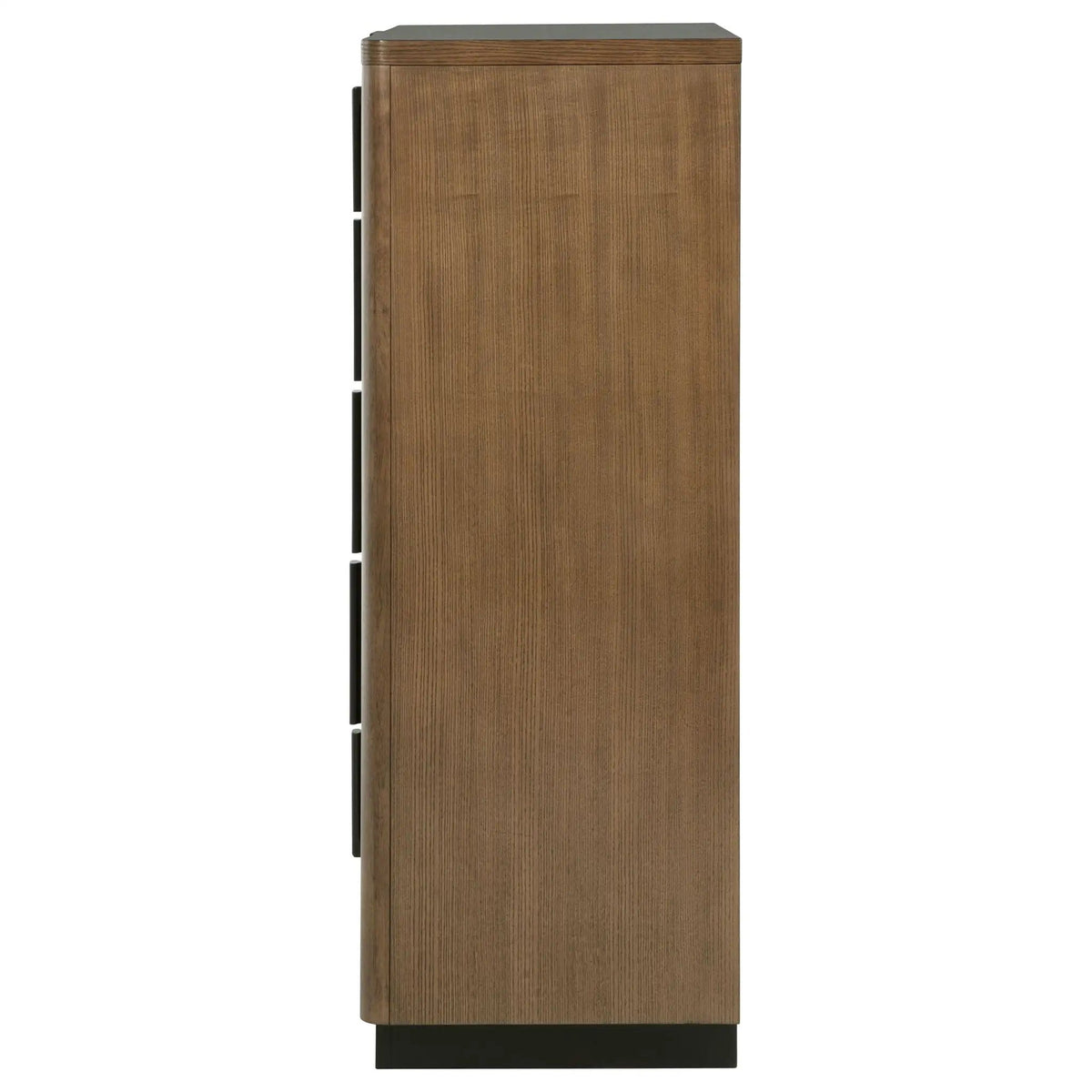 Terrace 5-drawer Chest of Drawers Ash | 40.25 x 19 x 52.25 in | Metal | Brown