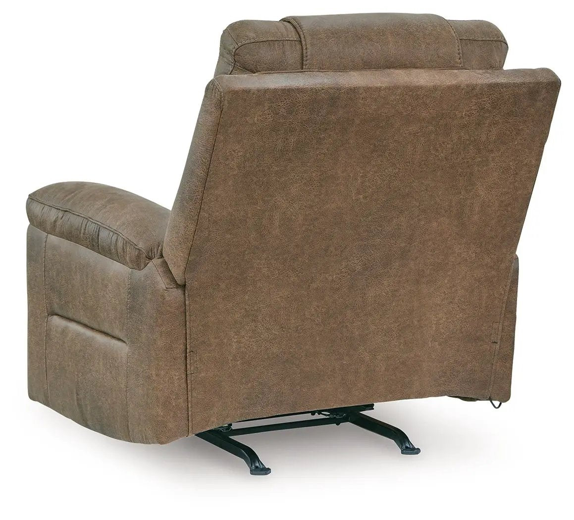 Stockworth Rocker Recliner | Warm Faux Leather | Inviting Comfort | 42 Inch Length