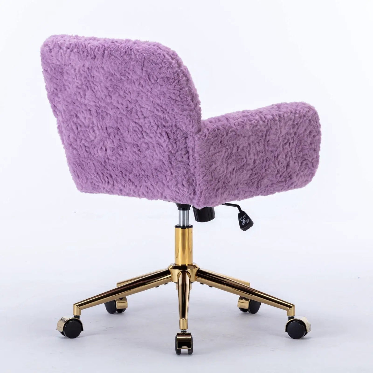Office Chair | Adjustable Height | Reclining Faux Fur Seat | Large