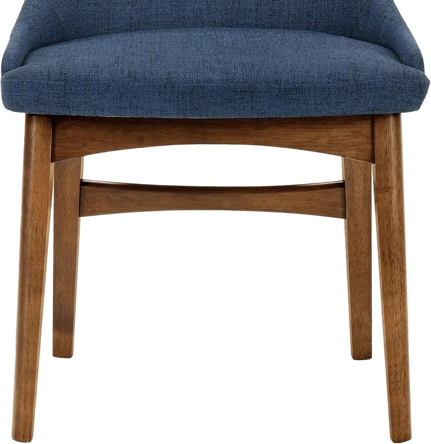Azalea Blue Fabric and Walnut Wood Dining Chairs Set of 2 from PriceLows™