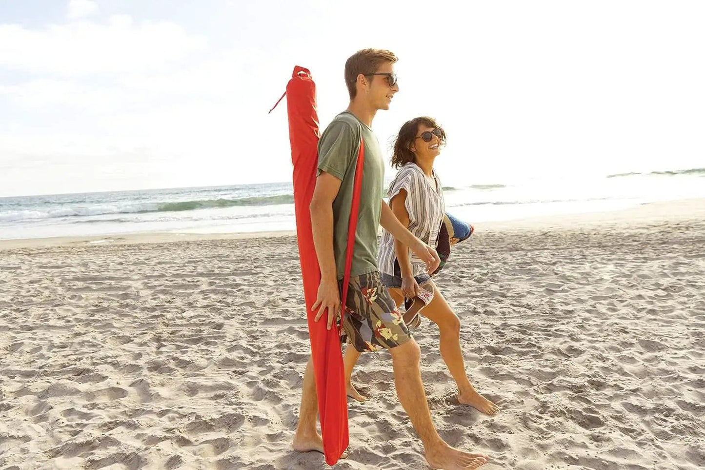 Premiere UPF 50 Plus Umbrella Shelter Weatherproof 8Ft Red from PriceLows™