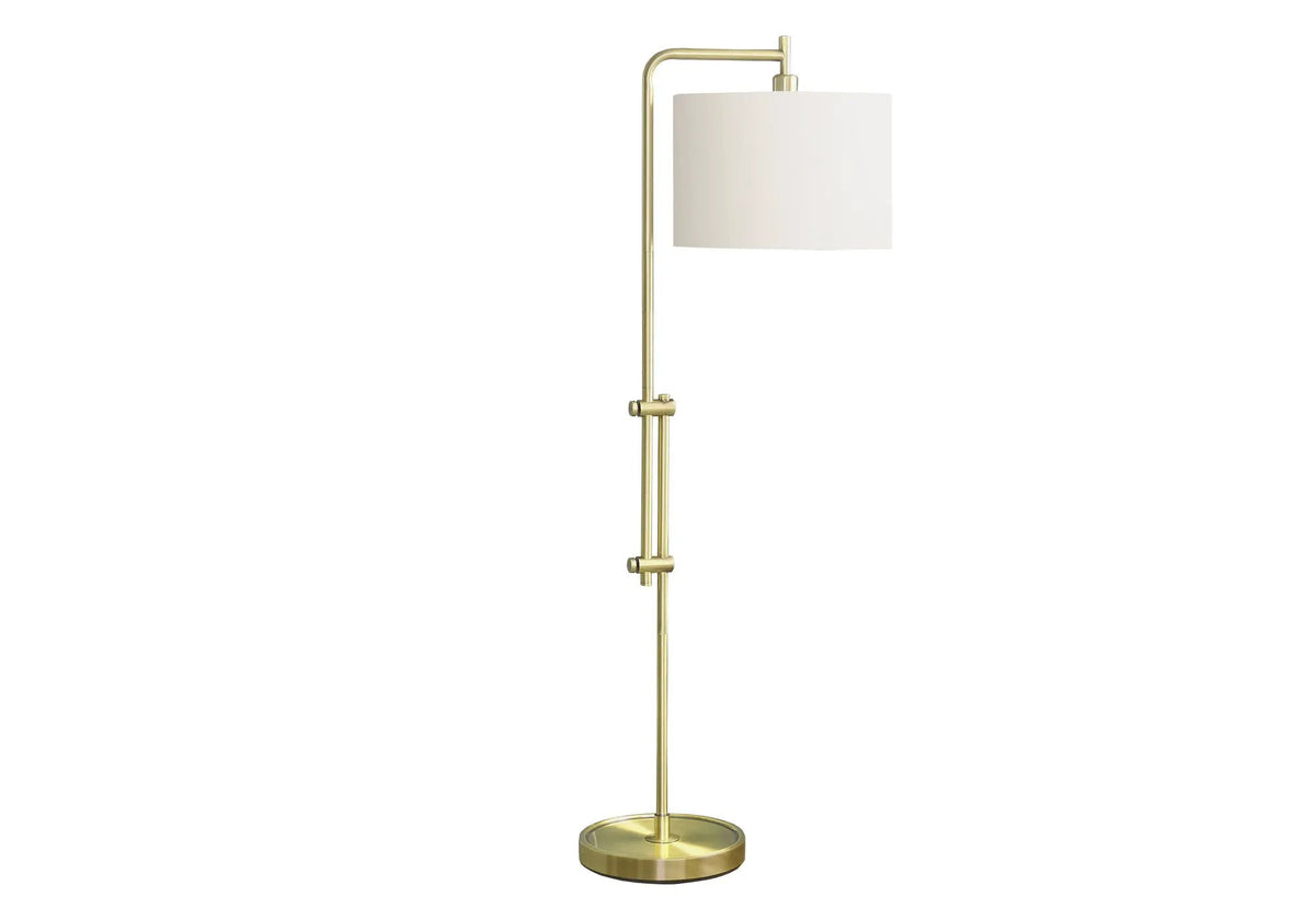 Metal Arc Floor Lamp | 63 Inch Height | Metal Base | 100W Bulb Compatible