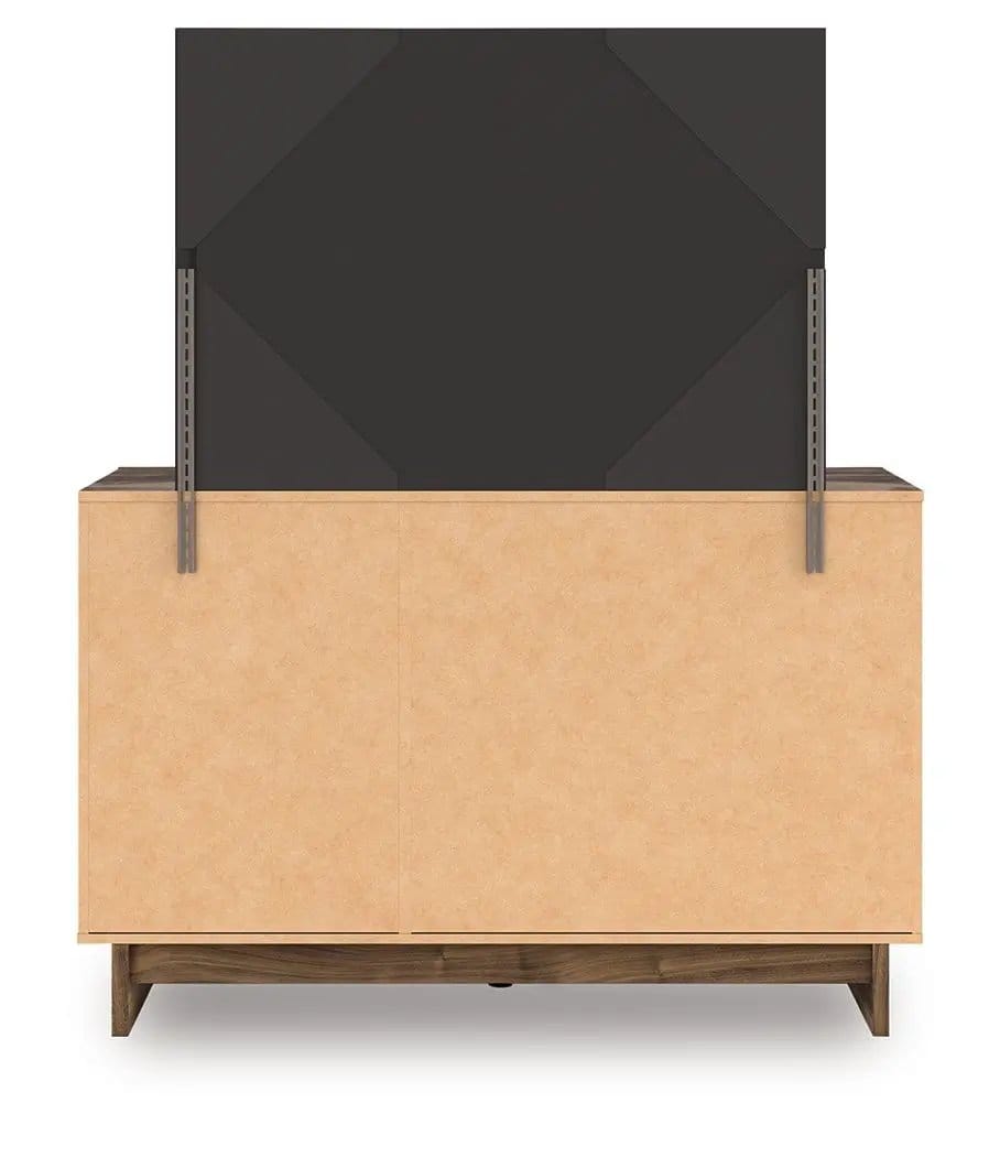 Chirason Dresser And Mirror | Dresser & Mirror | Engineered Wood & Walnut | Brown