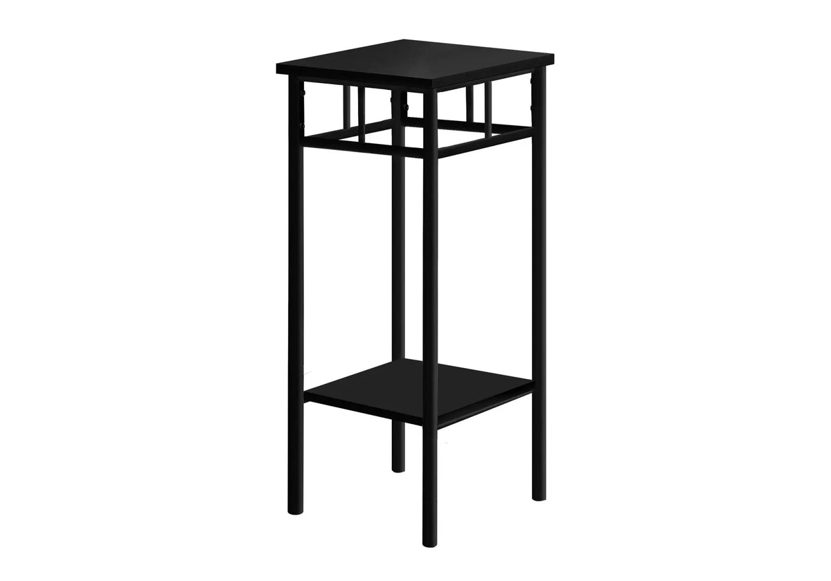 Square Accent Table | 2-Tier Design | Finished On All Sides | 28 Inch Height