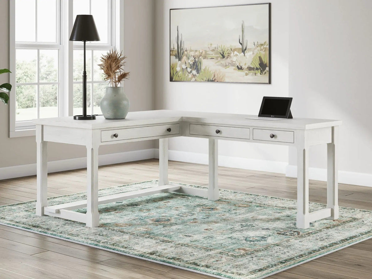 Robbinsdale Home Office Desk | 2 Pieces | Wood | Home Office