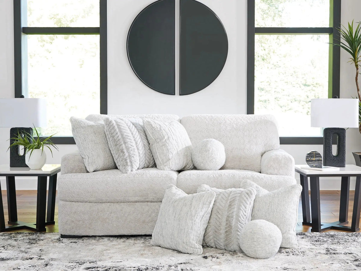 Cuddle Plush Sectional | Double Chaise | Ultra Soft Upholstery | 125 Inch Length
