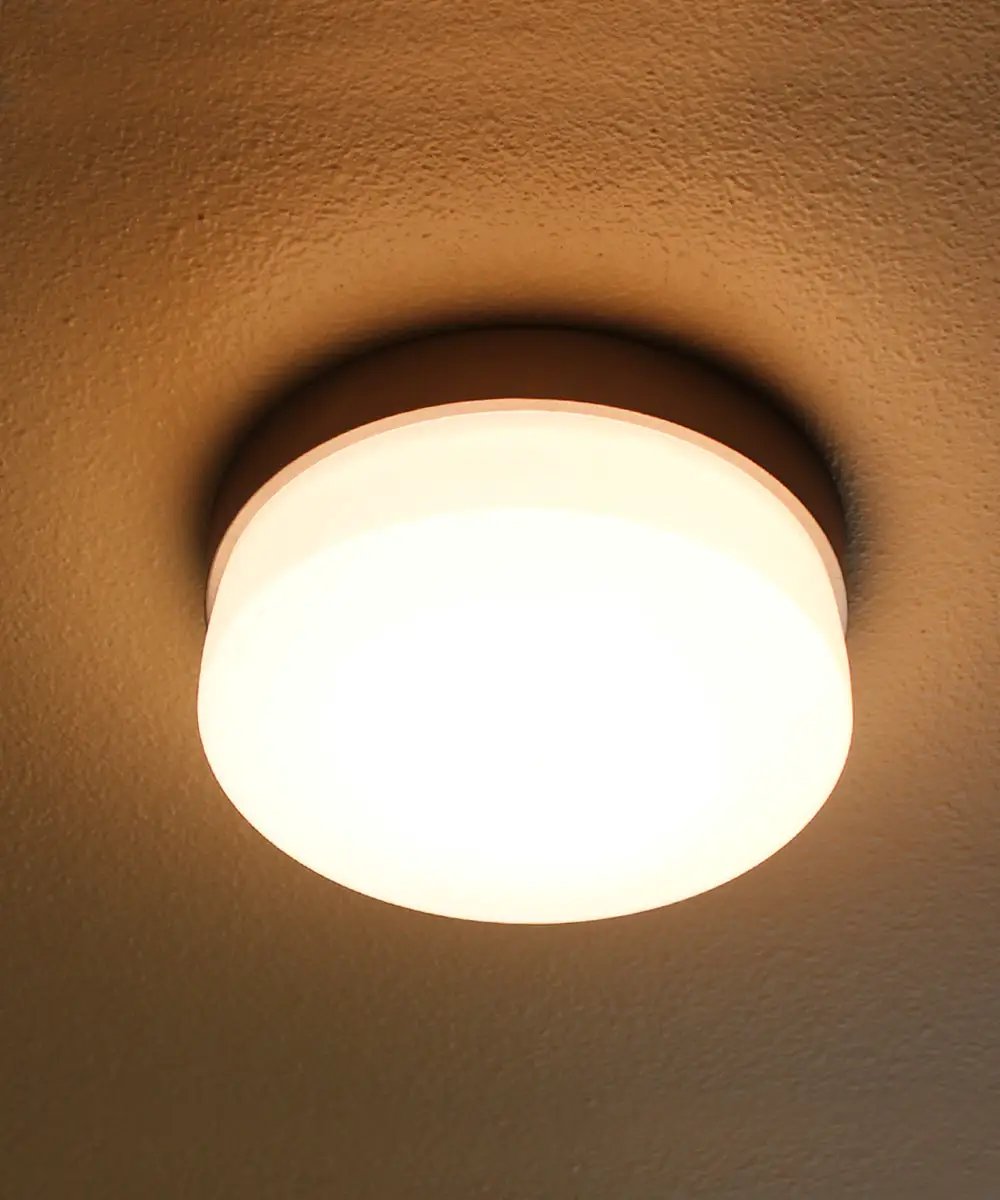 LED Flush Mount | 7 Inch Wide | 1 Light | Satin Silver Finish