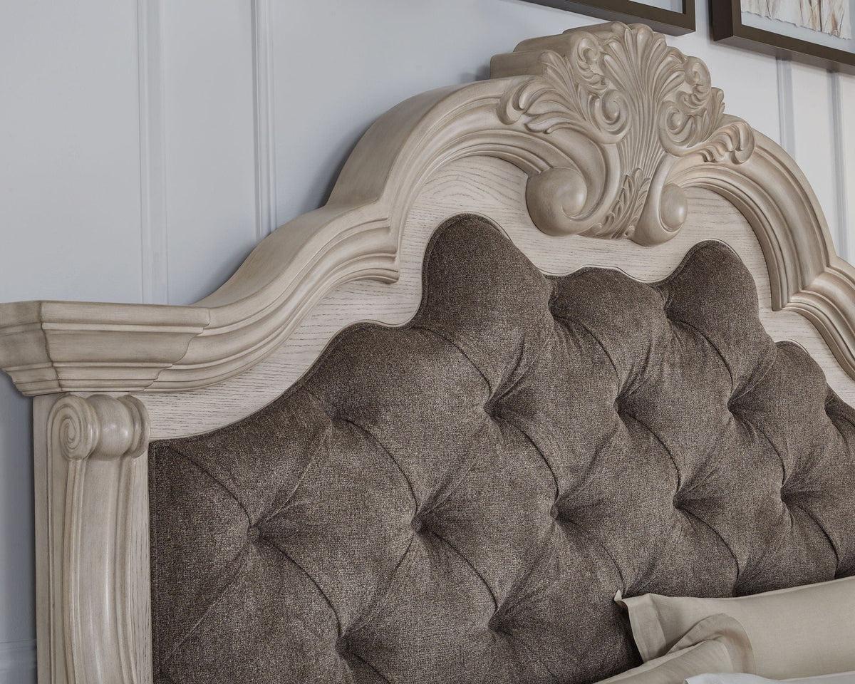 Bruchandi Upholstered Panel Bed | 2 Pieces | Fabric | Bedroom