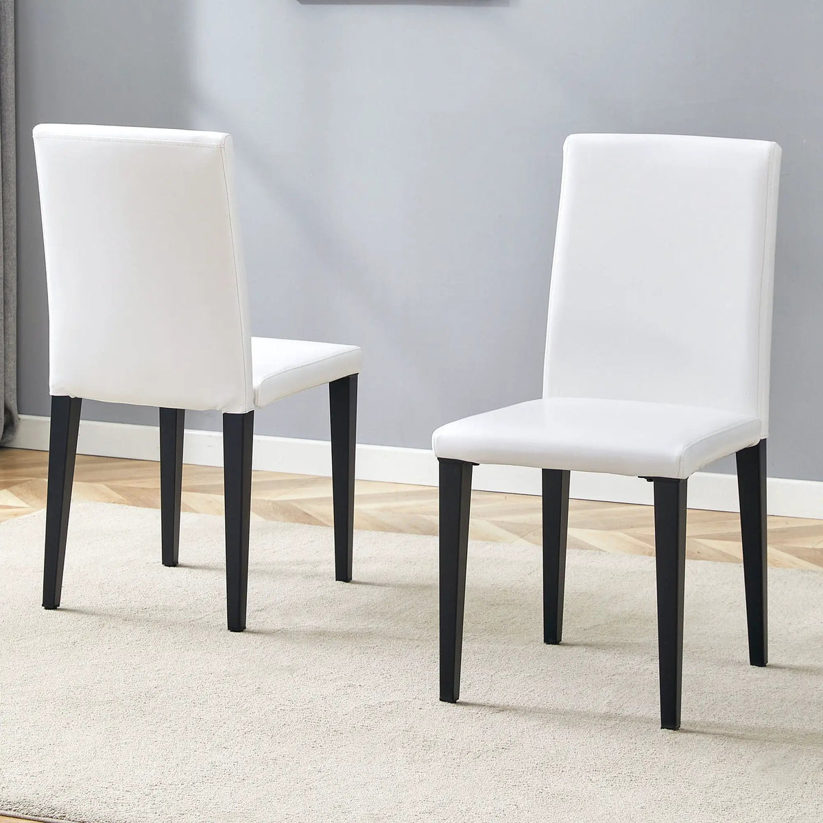 Versatile Dining Chairs | Metal Legs | Minimalist Nordic Style | PU Feel