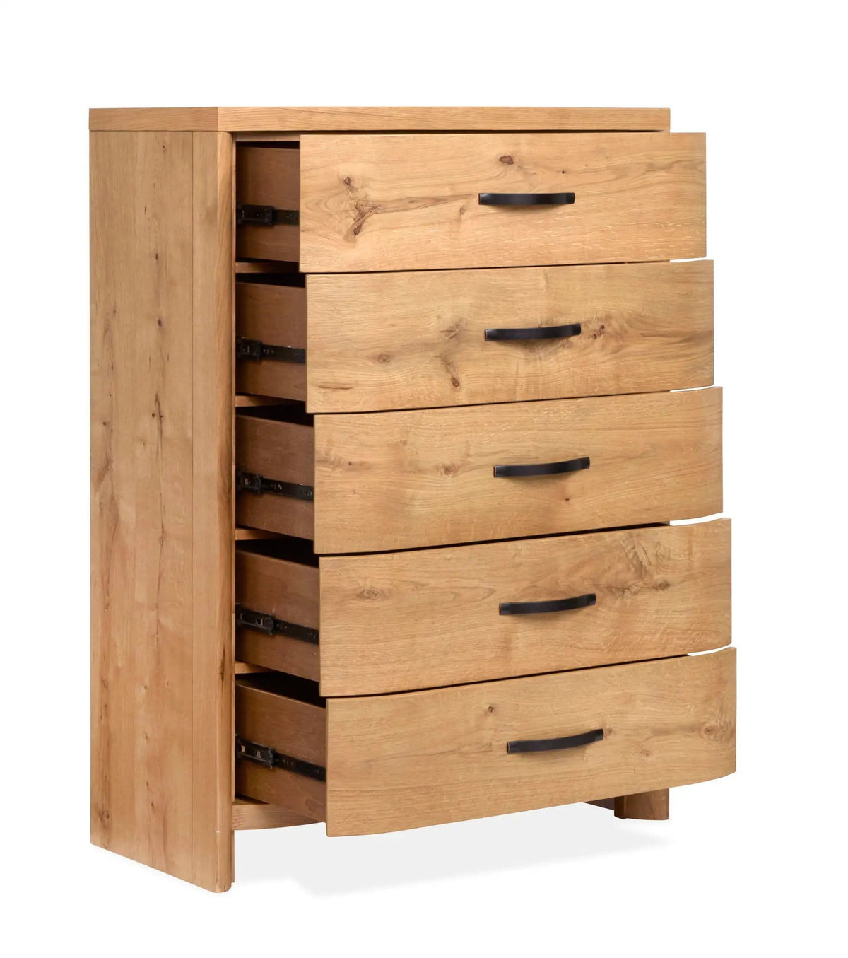 Laramie Drawer Chest | 18 x 40 x 54 in | Oak Veneer | Honey Wheat