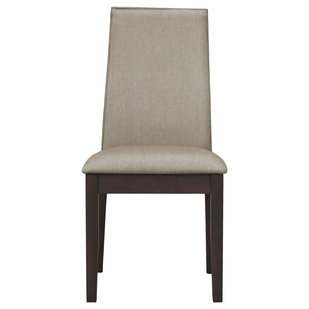 Spring Creek Upholstered Dining Chair Taupe (Set of 2) | 19 x 23.25 x 38.5 in | Rubberwood & Fabric | Dining Room