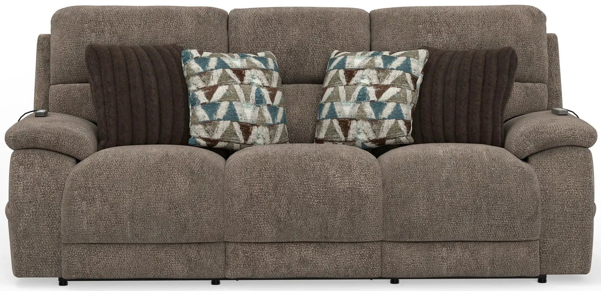 Joya Power Headrest Power LayFlat Reclining Sofa With CR3 Heat/Massage/Lumbar/ZG | 2 Pieces | Living Room Furniture | Living Room