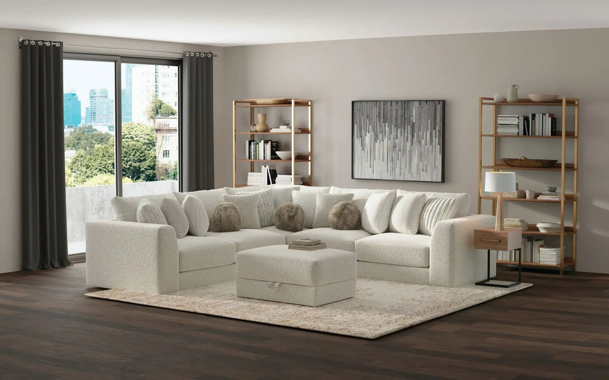 Modular Sectional Chair | Polyester Fabric | Steel Frame | 50 Inch Width