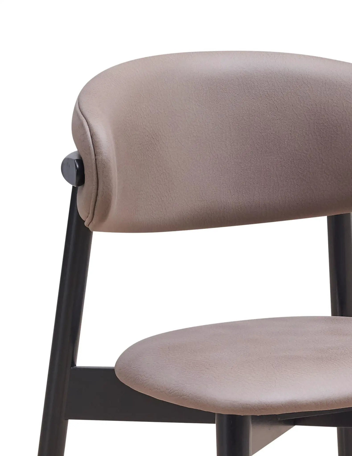 Lanae Microfiber Side Chairs | Set Of 2 | Gray | Black Finish Frame