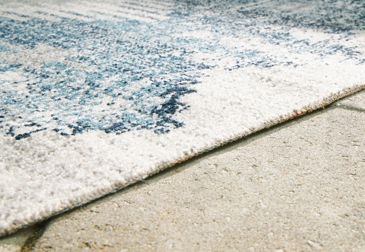 Daddridge Indoor Outdoor Rug | 94.5 x 119.25 Inch | Persian Medallion Design | Low Pile