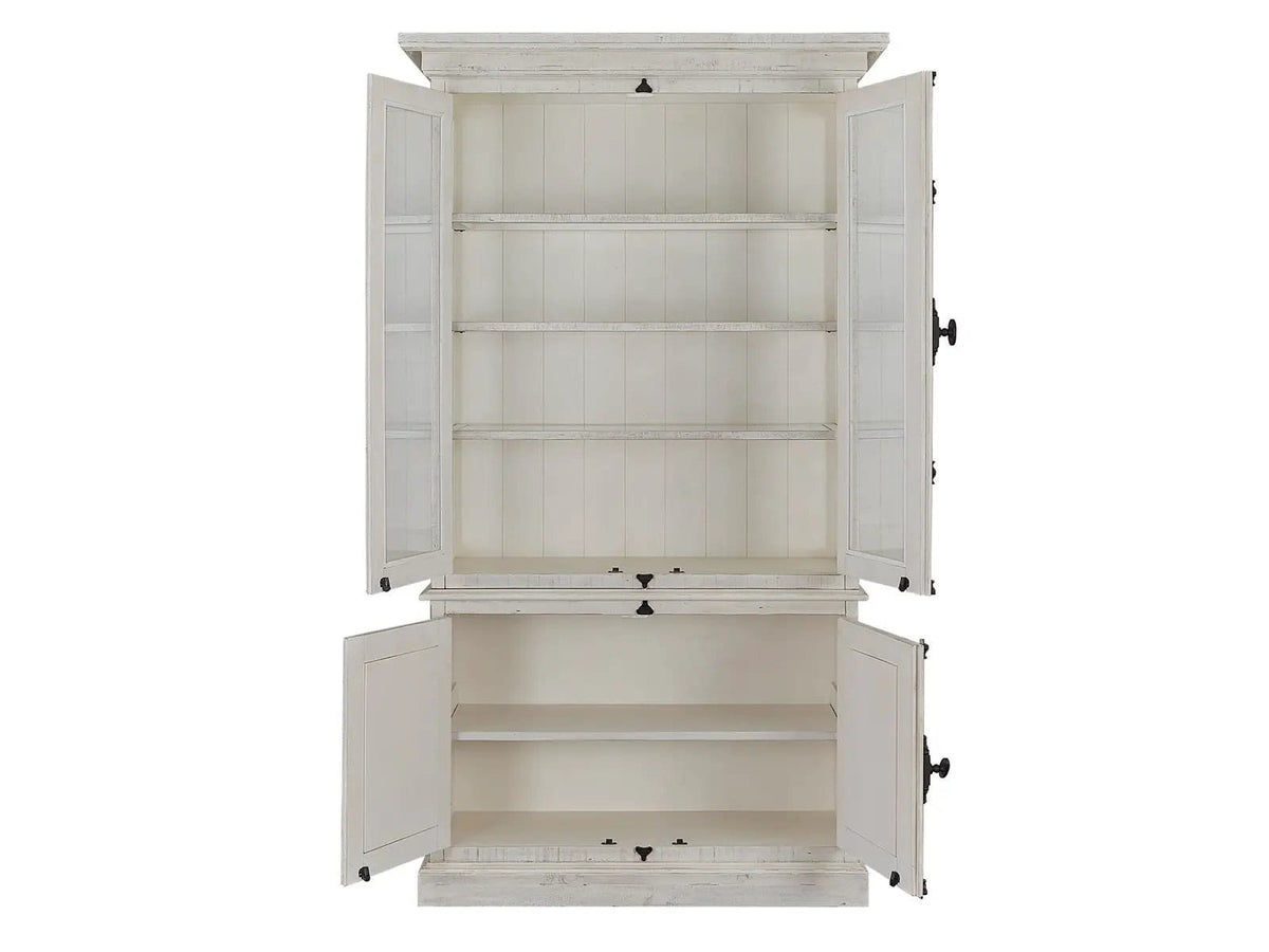 Bronwyn China Cabinet | China Cabinet | Tempered Glass & Mdf | Alabaster