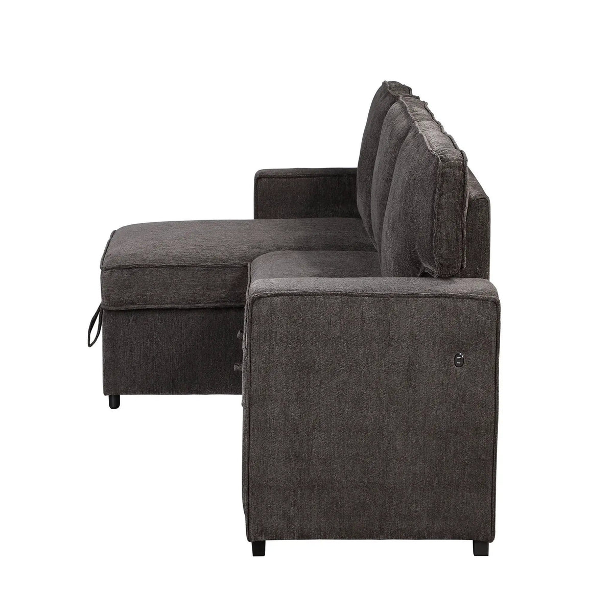 Territory Pull Out Sofa Bed Sleeper Sectional | 3 Pieces | Fabric | Bedroom