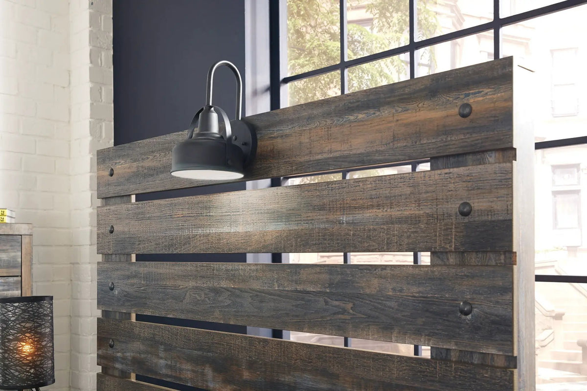 Drystan Panel Headboard | Rustic Industrial Style | 42 Inch Width | 60 Inch Height