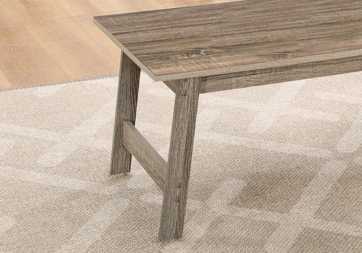 Rectangular Coffee Table Set | Set Of 3 | Two Matching Square End Tables | 36 Inch Length