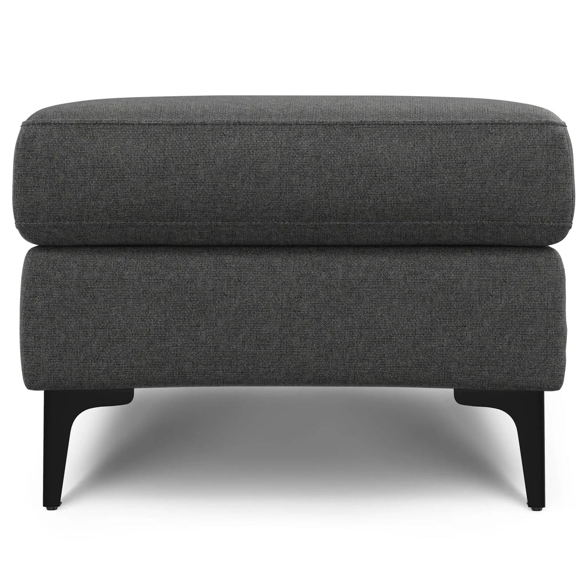 Ava Mid Century Ottoman | Performance Fabric | 100% Recycled Material | 36 Inch Width
