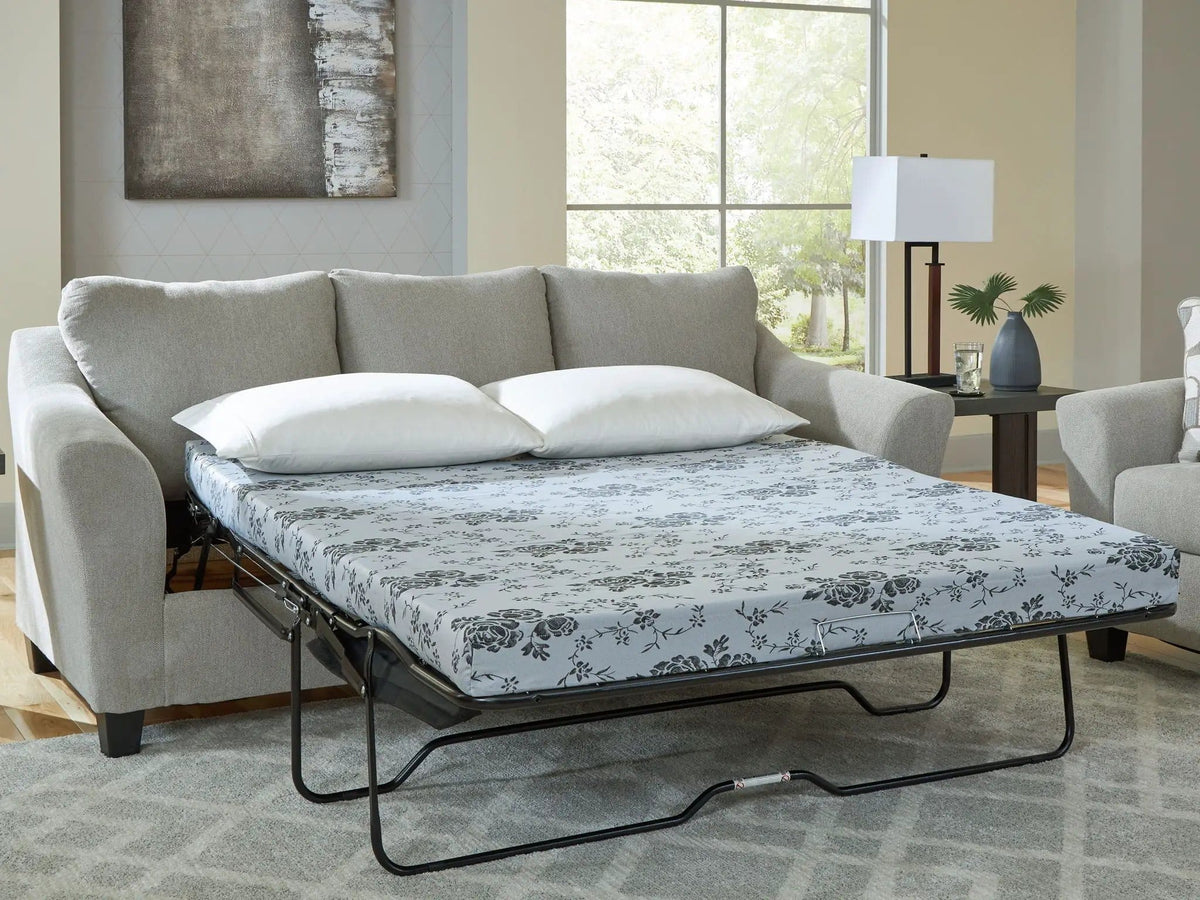 Willarae Queen Sofa Sleeper | 92 x 40 x 40 in | Metal & Wood | Taupe
