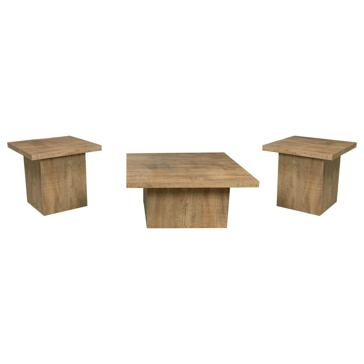 Devar 3-piece Square Coffee and End Table Set Mango | 3-Piece Set | Engineered Wood & Veneer | Dining Room
