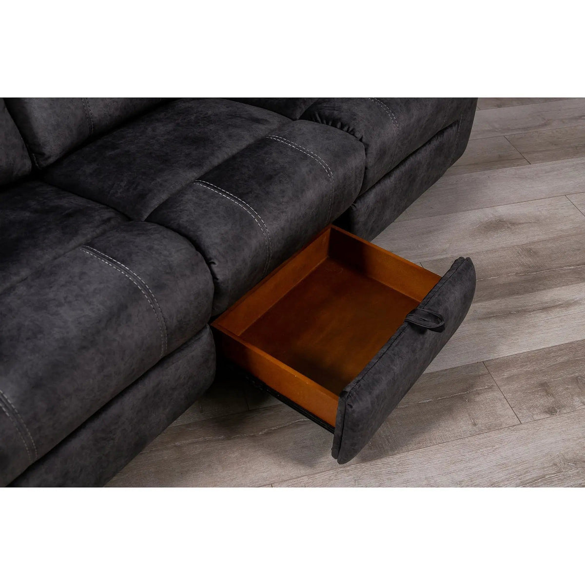 Sonet Domino Reclining Sofas | 2 Pieces | Fabric & Metal | Living Room