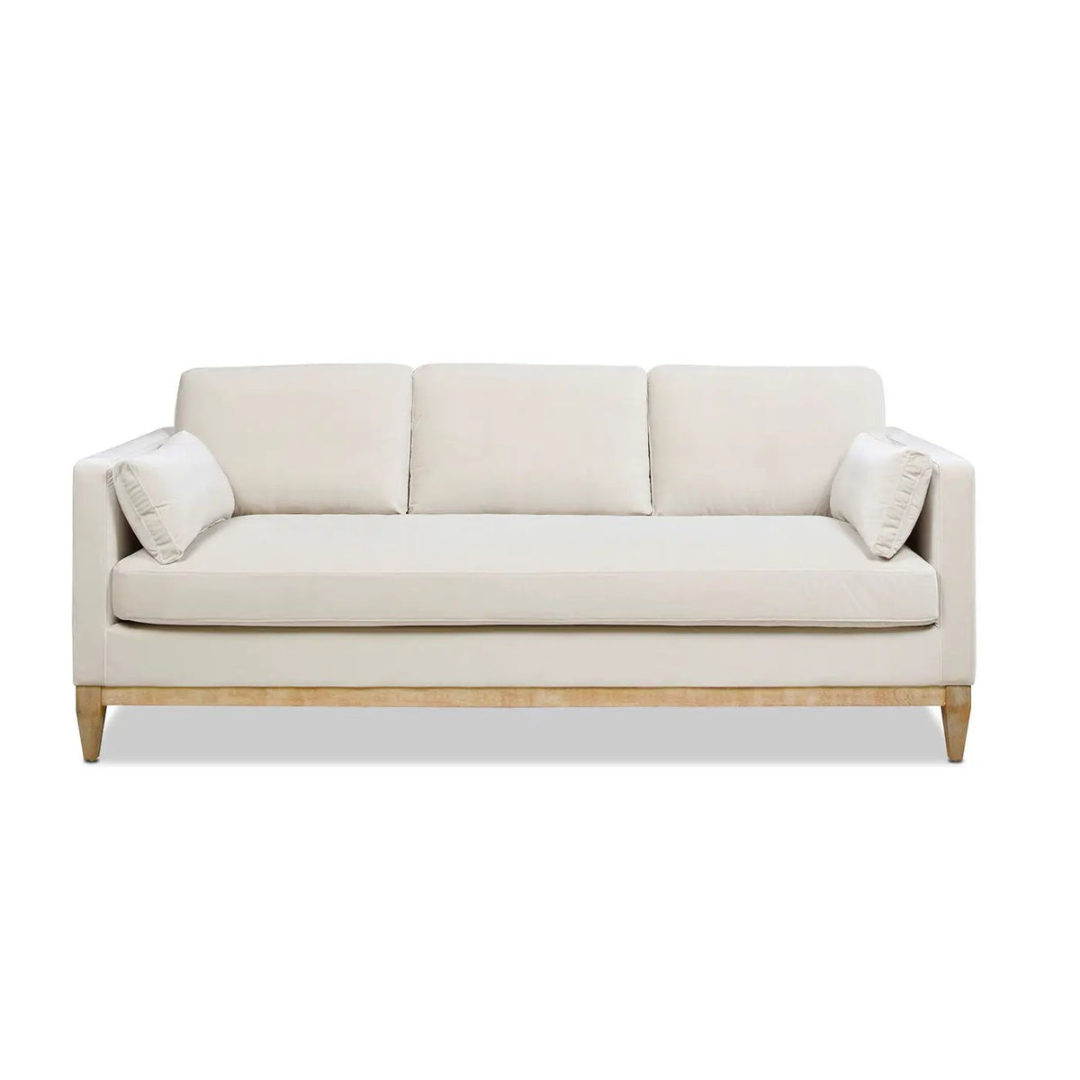 Knox Modern Farmhouse Sofa | Feather-Down Wrapped Cushions | Reversible Cushions | 84 Inch Length