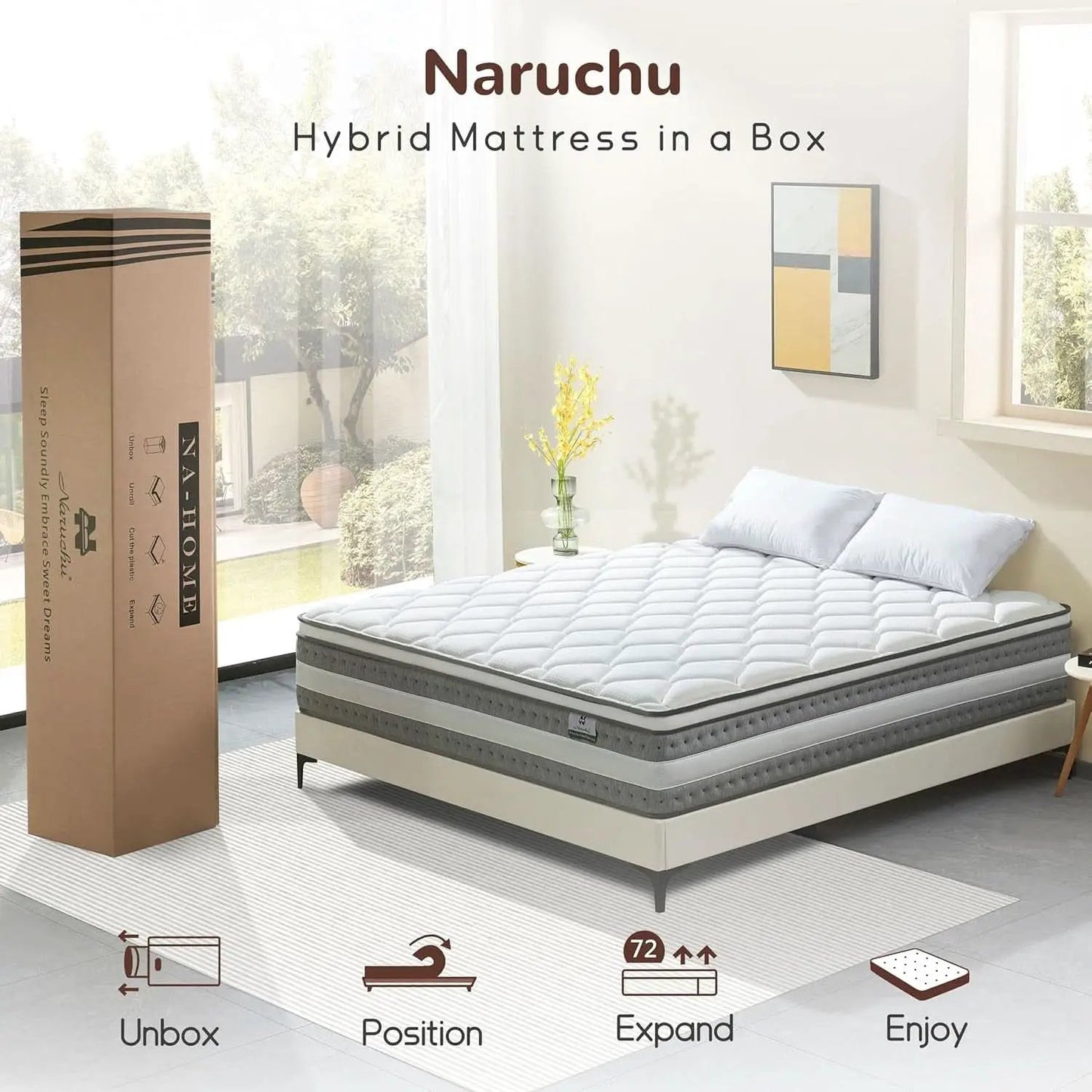 King Size Orthopaedics Hybrid Memory Foam Mattress from PriceLows™