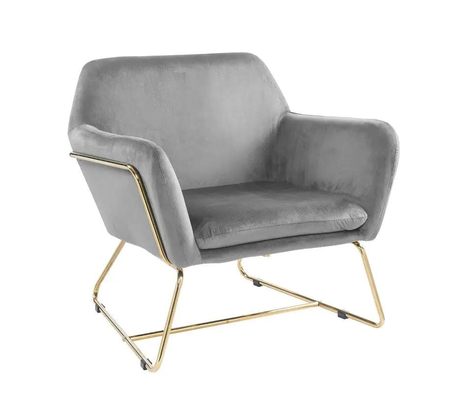 Keira Accent Chair With Metal Base | 3 Pieces | Metal | Living Room