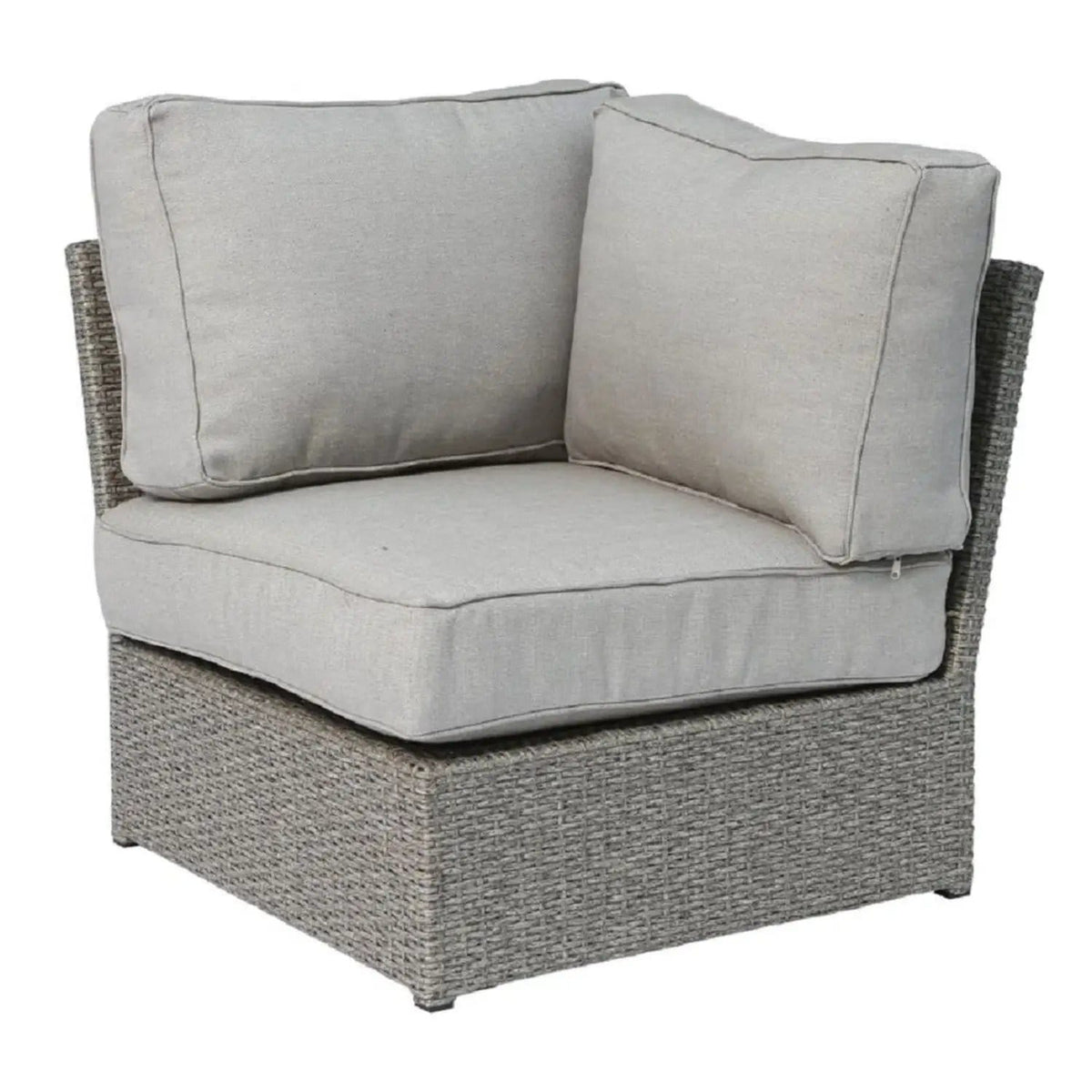 Wicker Outdoor Sectional With Weather Resistant Cushions And Table 2 Piece Outdoor | 2 Piece Outdoor Set | Wicker & Aluminum | Living Room