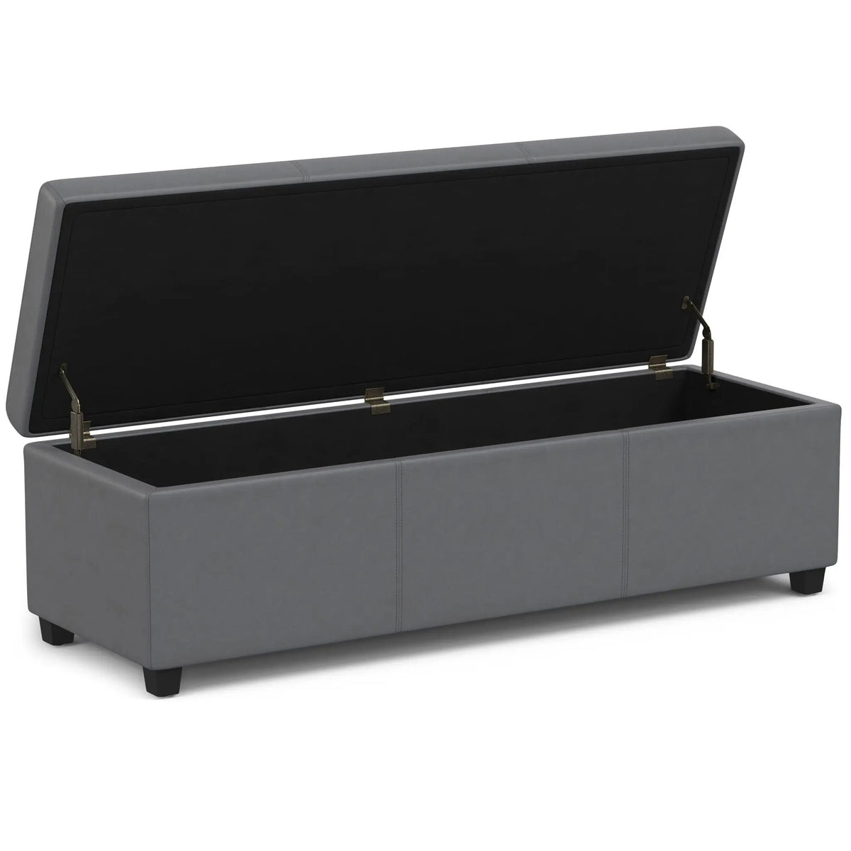 Storage Ottoman Bench | Solid Wood Frame | High Density Foam