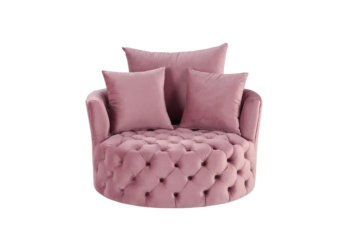 Zunyas Accent Chair With Swivel | 2 Pieces | Living Room Furniture | Living Room