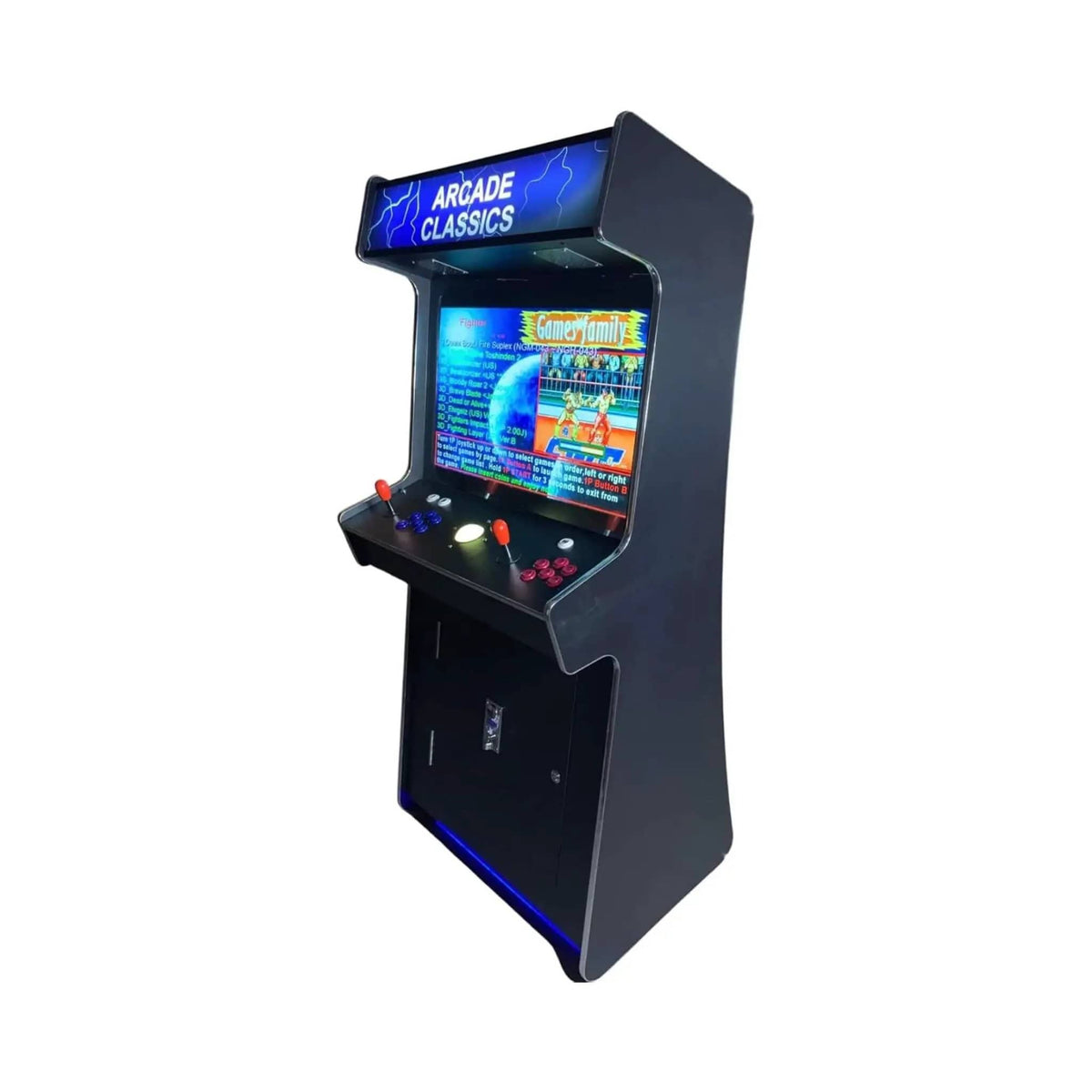 Full Size Commercial Grade 2 Player Upright Standup Arcade Machine With 4500 Classic | 4 Inch | Mdf | Plug & Play Video Game