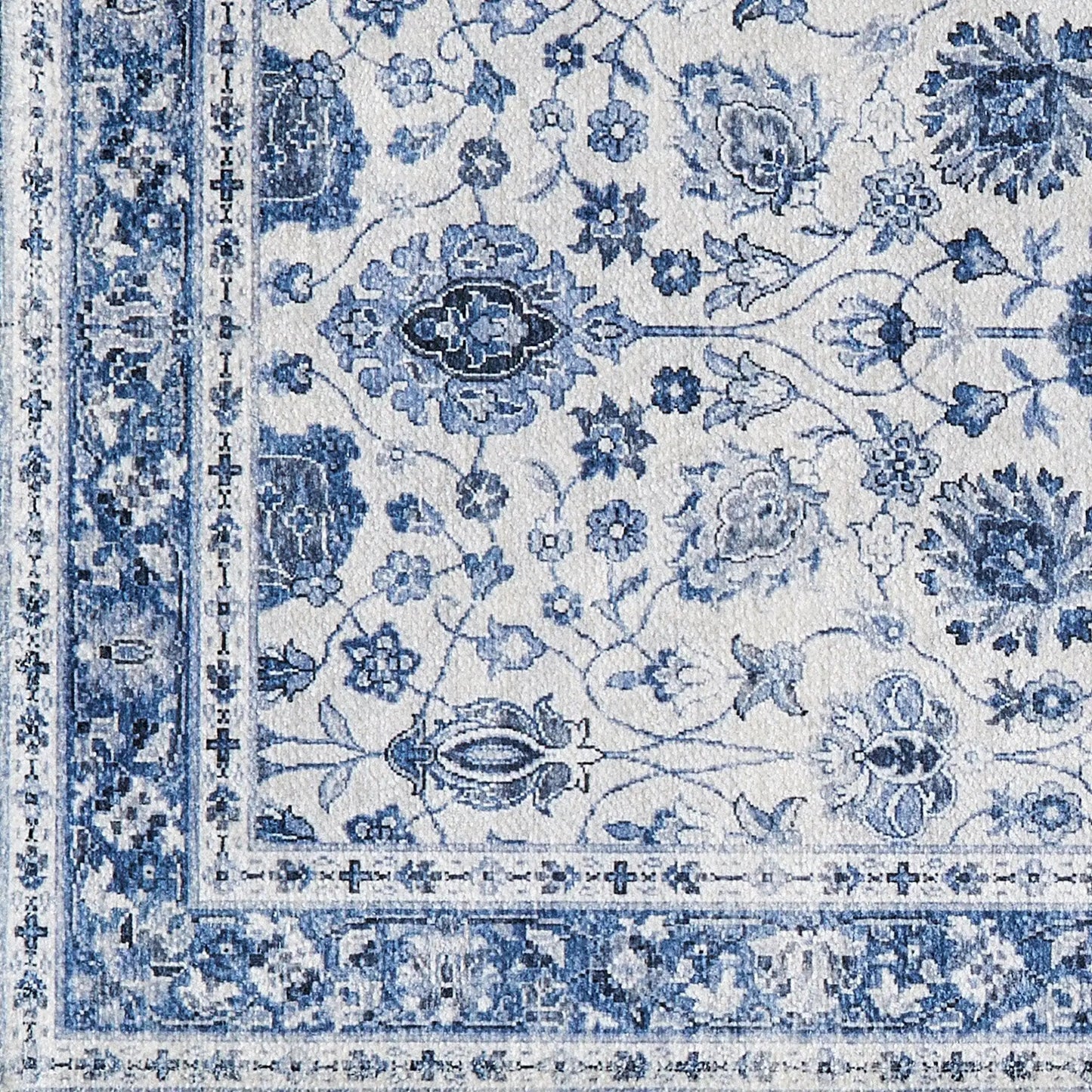 Floral Machine Washable Accent Runner 2'4" x 7' - Matra Collection from PriceLows™