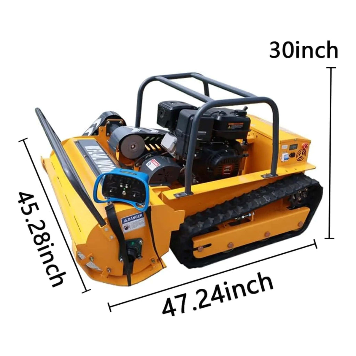 Heavy-Duty 459CC Commercial Remote-Controlled Hybrid Mower | Robotic Mower | Home Use | Home