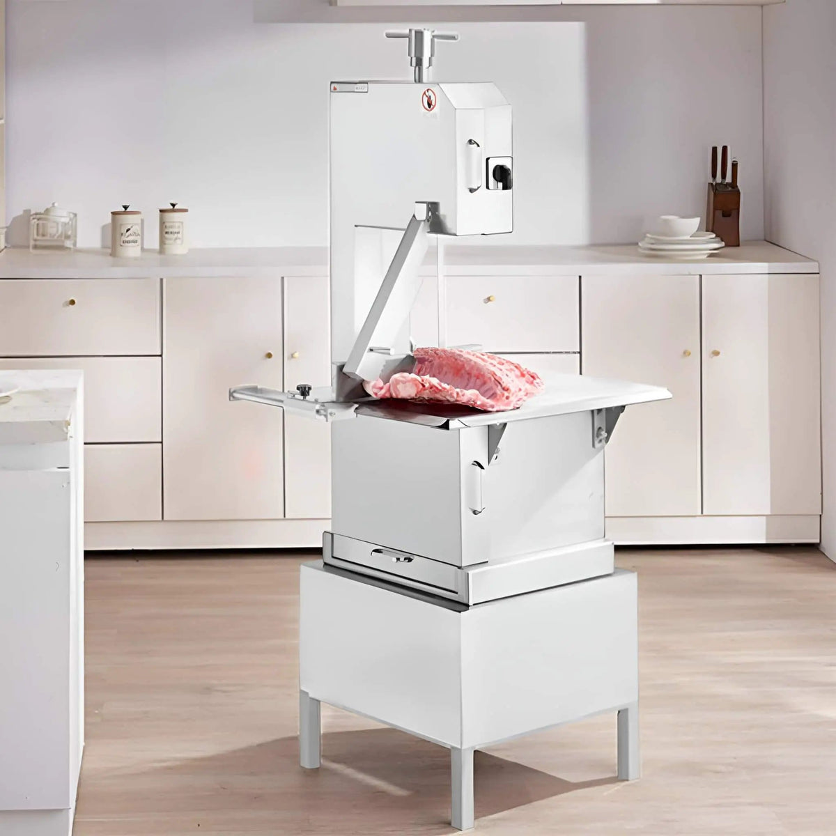 Heavy Duty Commercial 2200W Electric Meat Bone Saw Cutting Band Machine With 6 Saw | 2200 Watt | Stainless Steel | Bone Band Saw