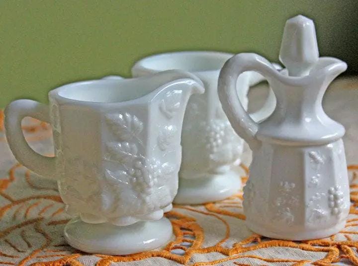 Vintage Hobnail Milk Glass Pitcher | 64 oz | Collectible Vintage | Collectors & Hosts