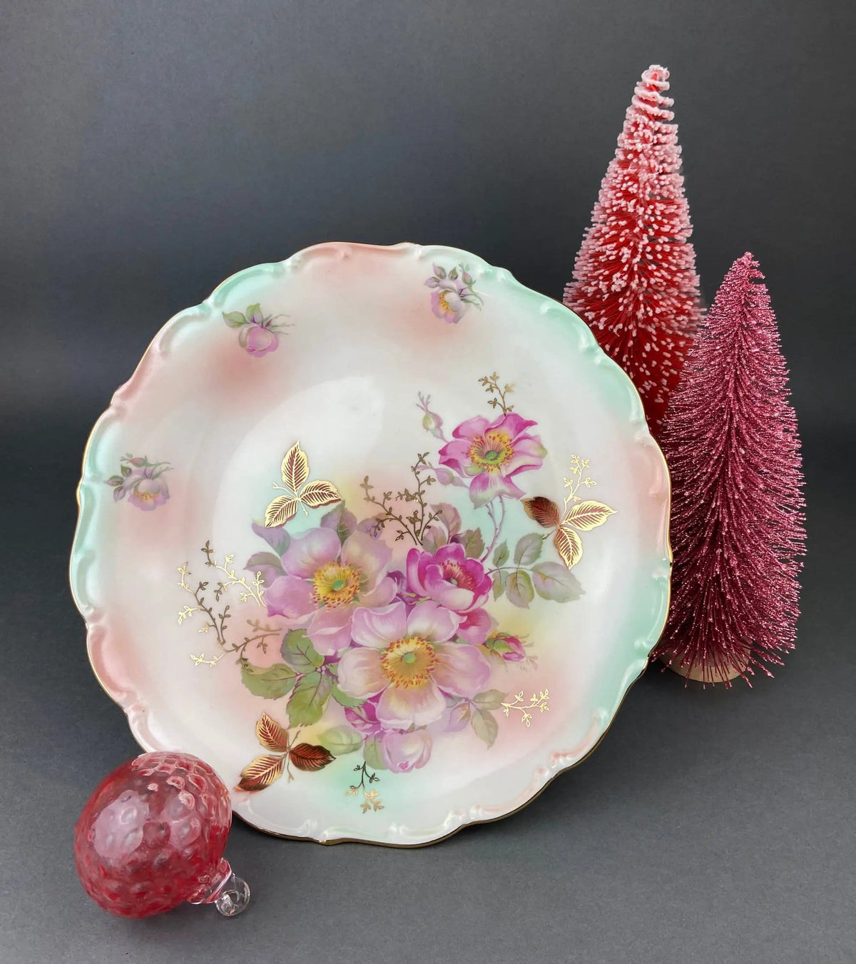 Vintage Fragonard Porcelain Footed Cake Stand | Bavaria OTCO | Collectible | Collectors & Hosts