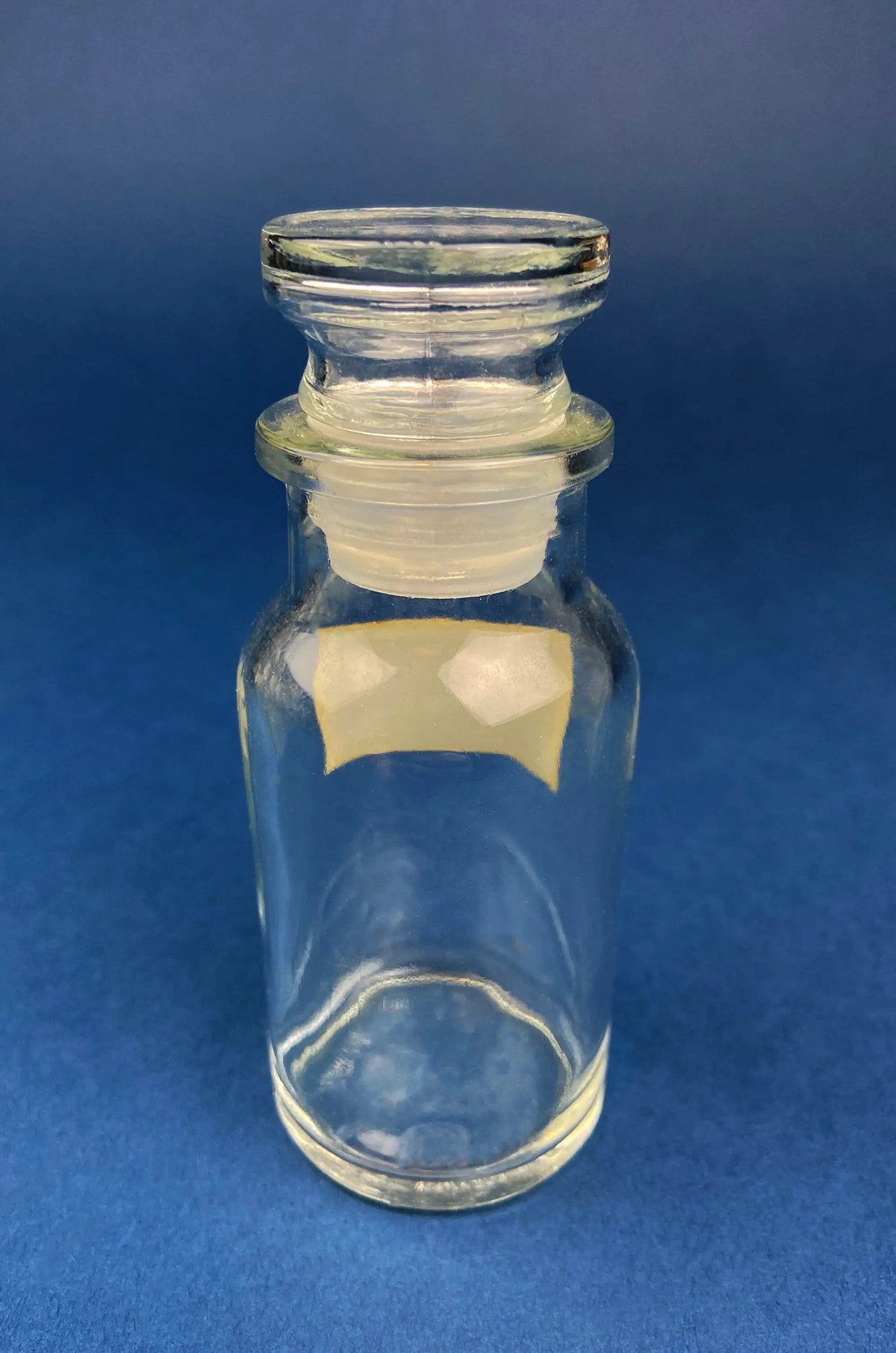 Vintage Glass Spice Apothecary Bottles | Set of Ten | Glass Stoppers | 4 Inch
