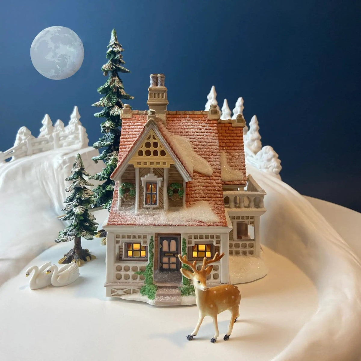 Christmas Village Van Tassel Manor by Department 56 | Enchanted New England Village Series | Illuminated Holiday House or Retail Decor | Collectors & Hosts
