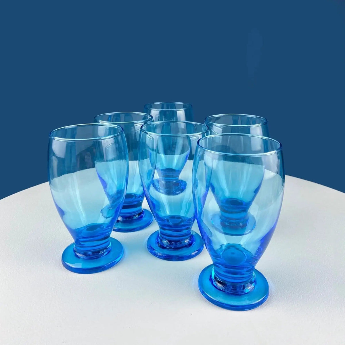 Coffee Tea Hand Blown Cups for Juice Punch Espresso Matcha or Irish Coffee | Set of 6 | Loop Handles | Collectors & Hosts