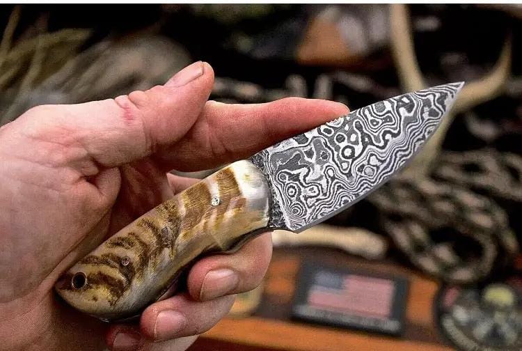 Custom handmade Damascus steel hunting knife (Style 13) | Damascus Steel | Hunting & Survival Knife | Home