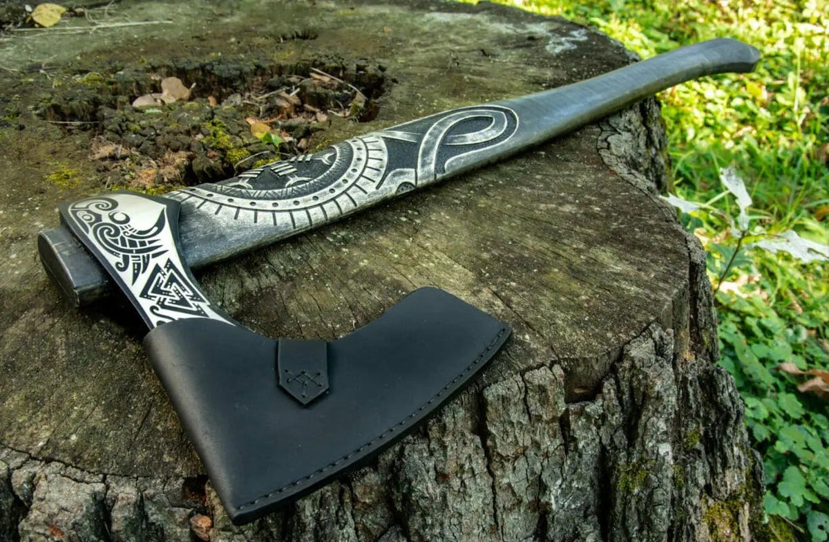 Hand-Forged Viking axe | Steel | Hatchet | Home