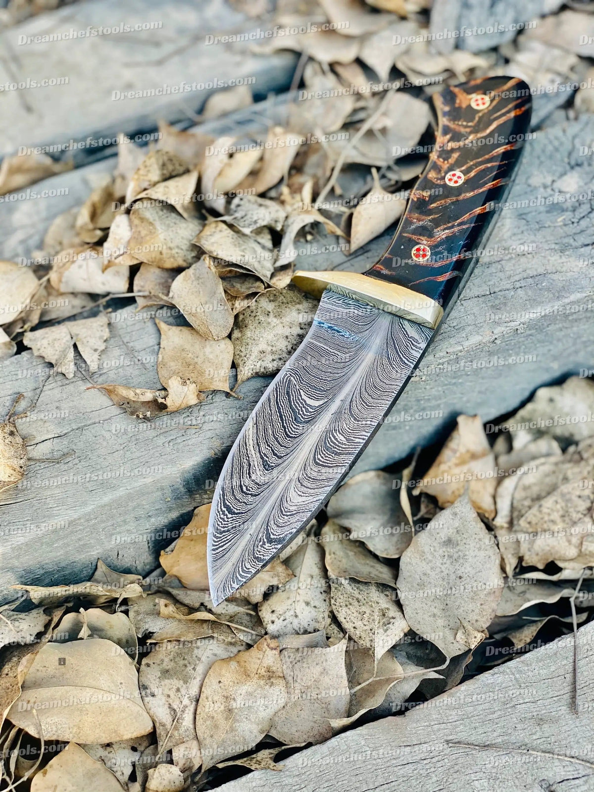 Custom handmade Damascus steel hunting knife (Style 7) | Damascus Steel | Hunting & Survival Knife | Home