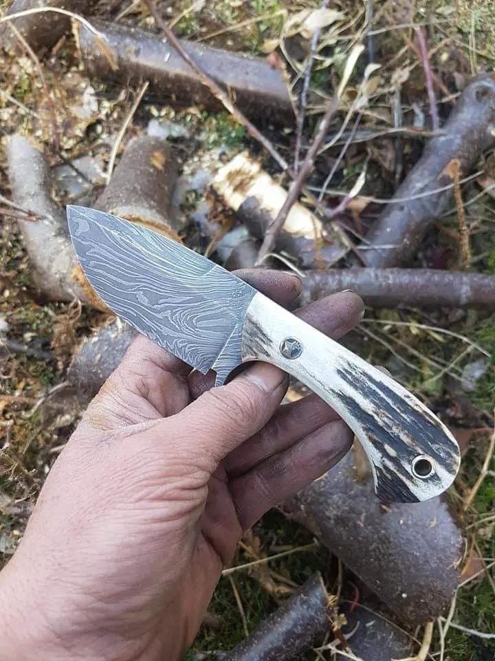 Custom handmade Damascus steel hunting knife (Style 16) | Damascus Steel | Hunting & Survival Knife | Home