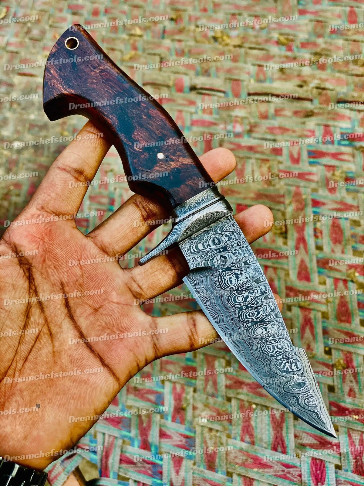 Custom handmade Damascus steel hunting knife | Damascus Steel | Hunting & Survival Knife | Home