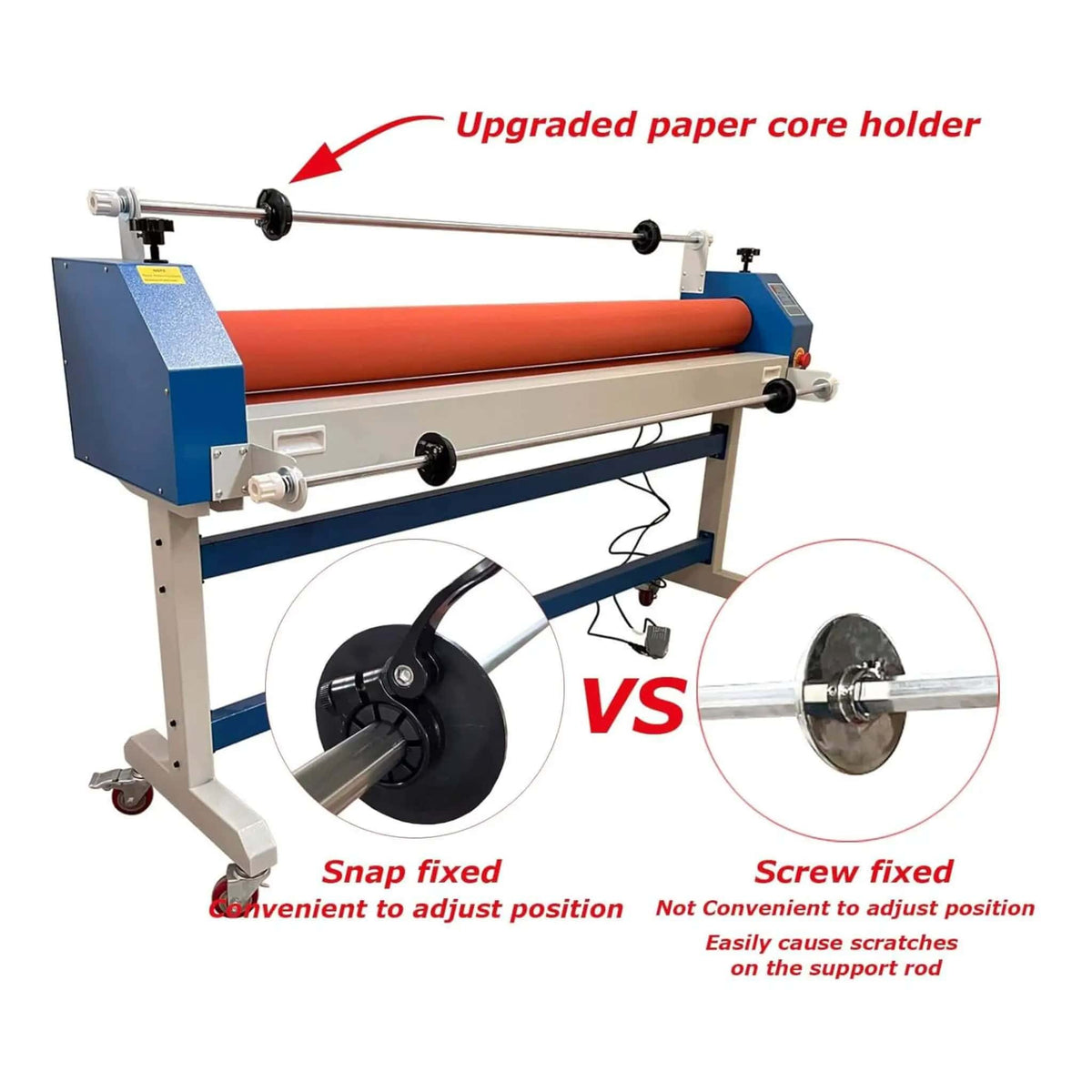 Heavy-Duty Industrial 110V Laminating Machine With Holder Rod | 110 Volt | Laminator | Home